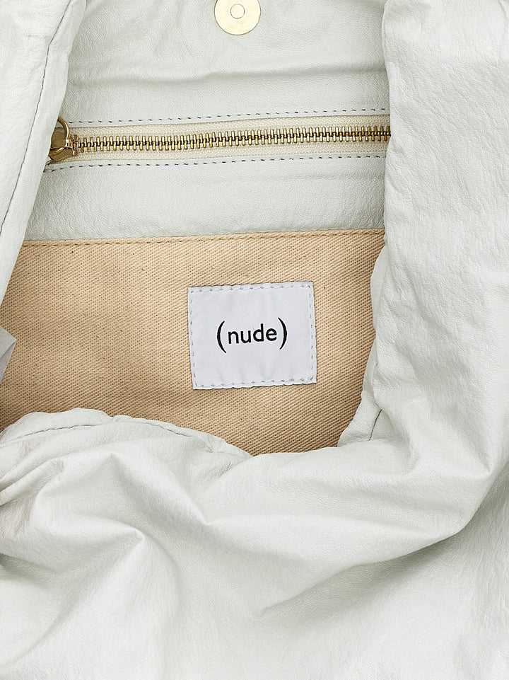 Nude Knit Hobo Shoulder Bags - White | 6e498b7d6240a8f474f841ecf195d5702863340b