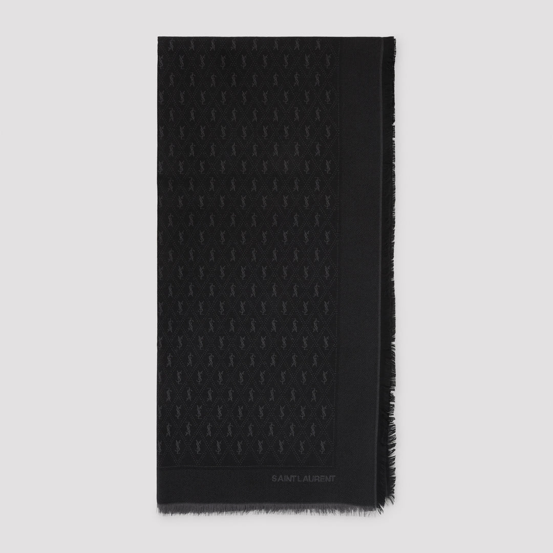 Saint Laurent Scarves - Black | 67c23287d7fd737b3e3ae9028fe82d20c73f7530