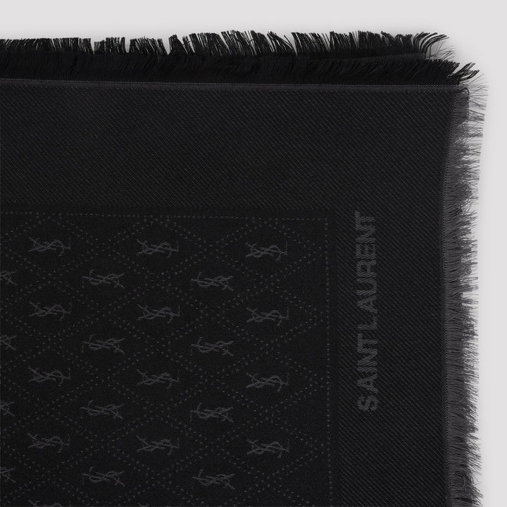 Saint Laurent Scarves - Black | b07cbd2d2ff741d9ba1c10fa921cc7169df20bb8