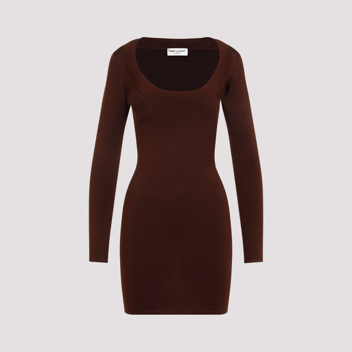 Saint Laurent Mini dresses - Brown | 63908f66988ef2da3669bee3f6b138fd558fe0de