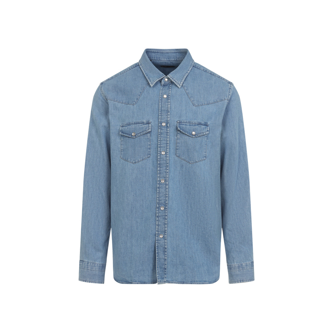 Tom Ford Shirts - Blue | ca8ed4bf136e3d51b228313beacafada8b15acf7