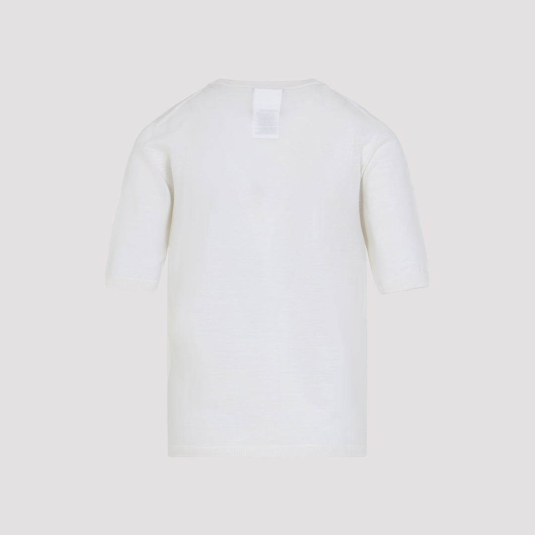 Max Mara Round neck - White | 9aee530dfd1a55eb071e17fda6b737b47b63395f