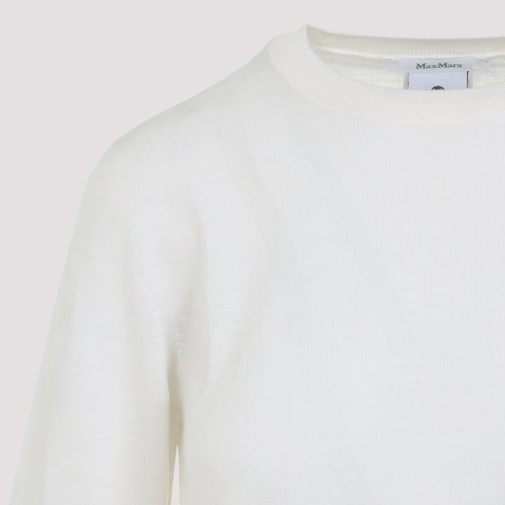 Max Mara Round neck - White | d272e3247a9dd73d075a18d09da8b08f5fd8a3b6