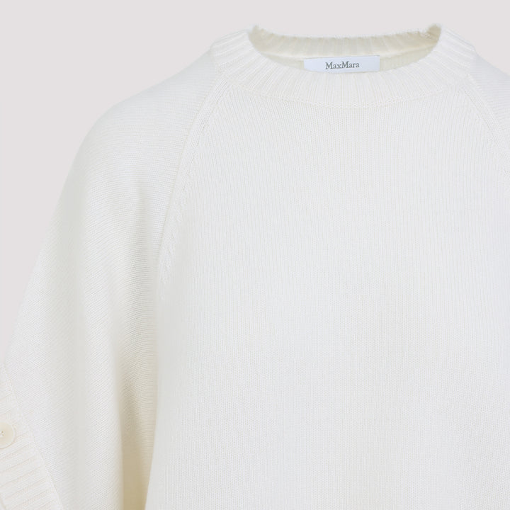Max Mara Pullover - White | 31191ee61ace7d6c3e1f6dc04edee84d82c9a5a8