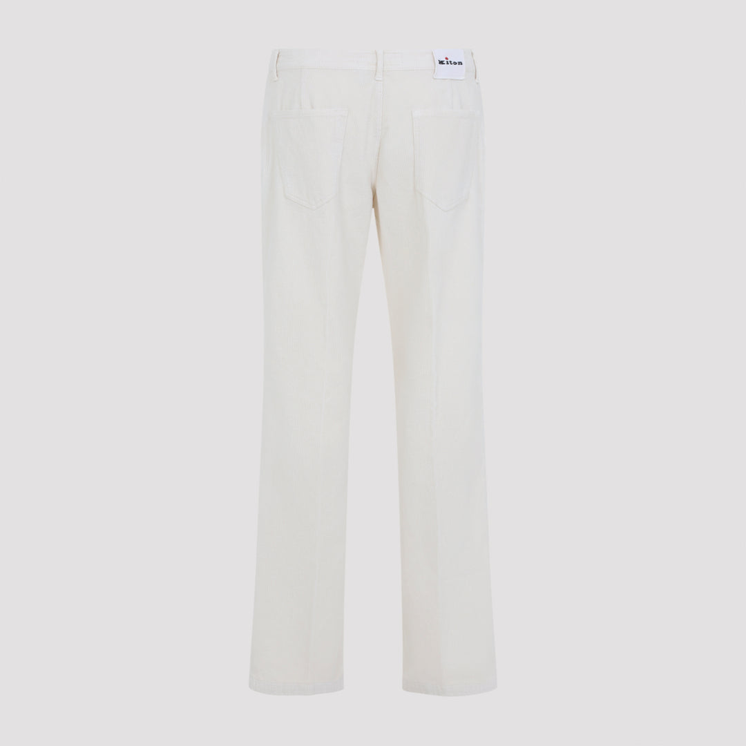Kiton Regular & straight leg - White | b7cf8f3bd955d66c349d8f4cf559d7a0a47d6c96