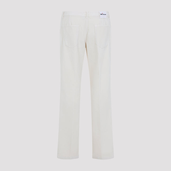 Kiton Regular & straight leg - White | b7cf8f3bd955d66c349d8f4cf559d7a0a47d6c96