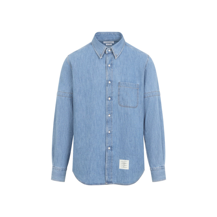 Thom Browne Shirts - Blue | f3c9f9c6a4bdf94b7a245d7959c1764922680c98