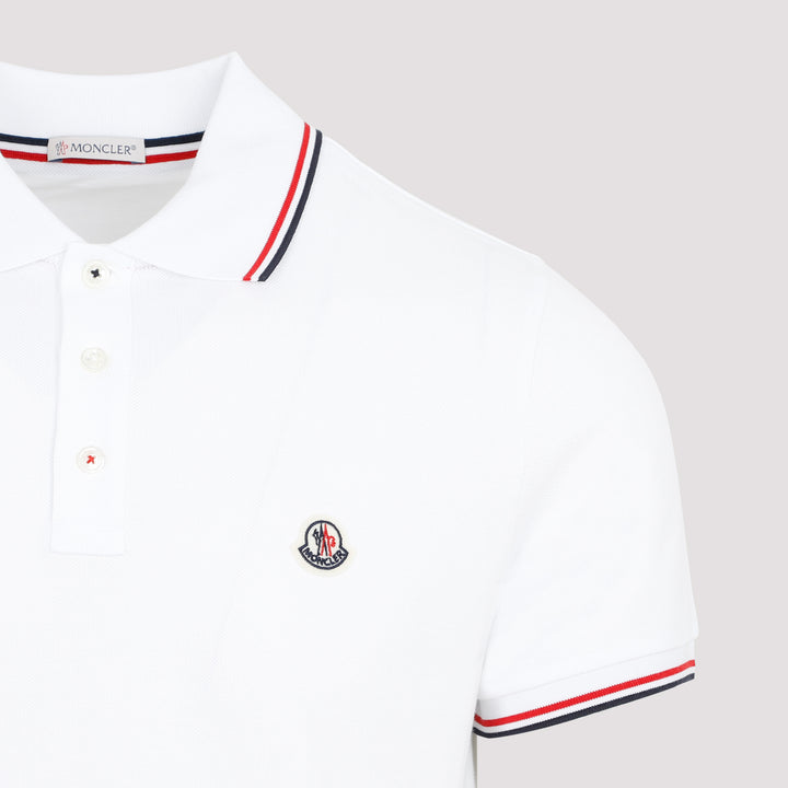 Moncler Polo - White | 76bfca66d022851d8b190ecee17b0824781db56e
