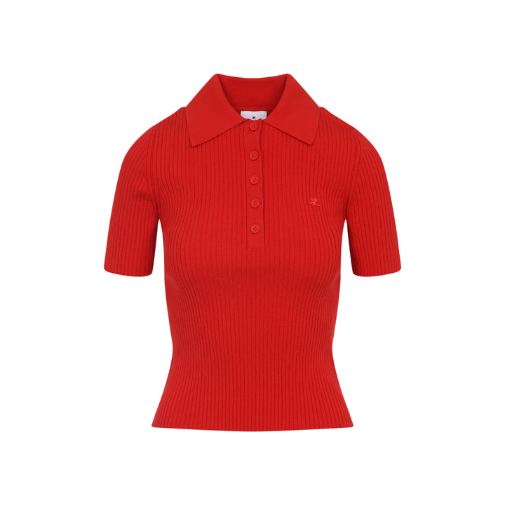 Courreges Polo - Red | 93ce4921f853ac2ae185176bd85dd67a1205dc62