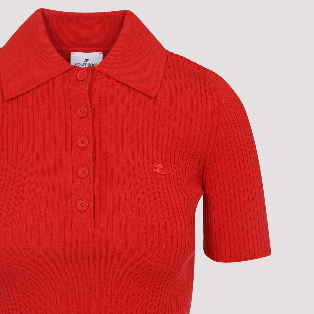 Courreges Polo - Red | 7fdfd77502859c54e60ac1a191379c8b469e4a88
