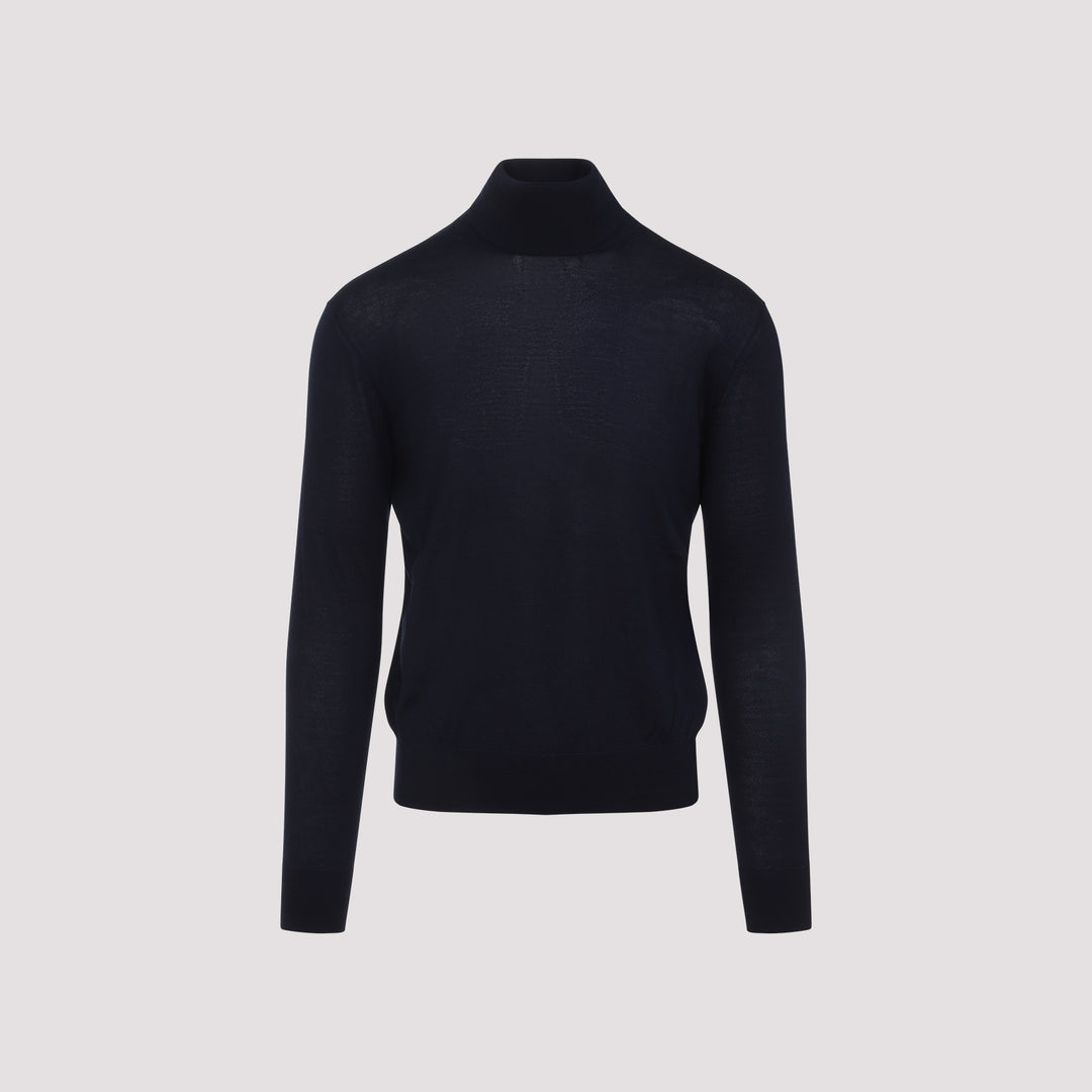 Saint Laurent Turtle neck - Blue | 5580378b84b3531da8c756da356bd2e8b8de7419