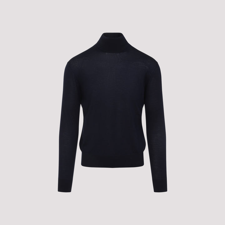 Saint Laurent Turtle neck - Blue | 5580378b84b3531da8c756da356bd2e8b8de7419