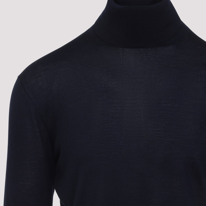 Saint Laurent Turtle neck - Blue | 78c8b851ee64b04dc95e95bab9daf2fe4326dd56