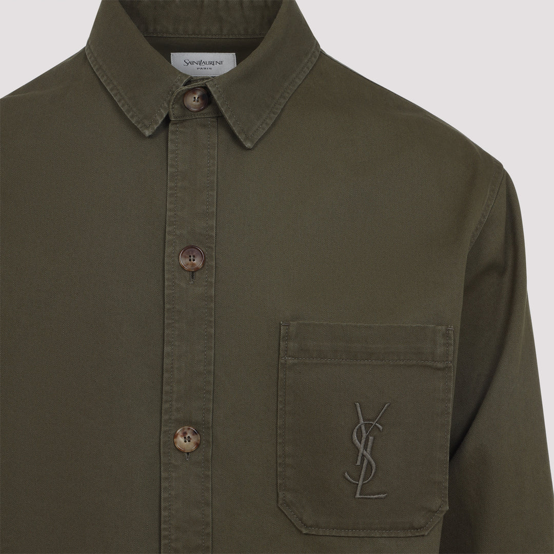 Saint Laurent Shirts - Green | d0090115b6df3f1e31f3ae523a80ad44cfdfdfc9