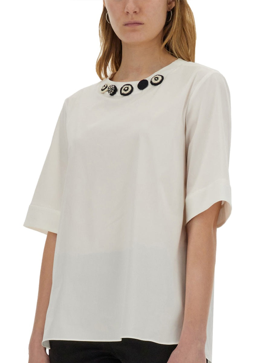 S Max Mara Tops - White | fc5384cb3612de2ebd6380874c273879b4698426