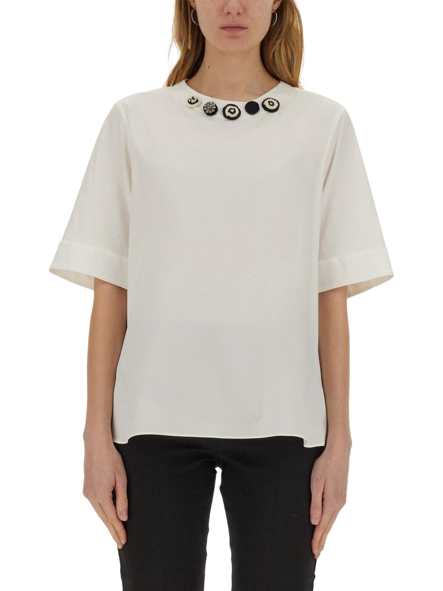 S Max Mara Tops - White | 8d5bd10663a5d2b90be18f661f8d429a065873b7