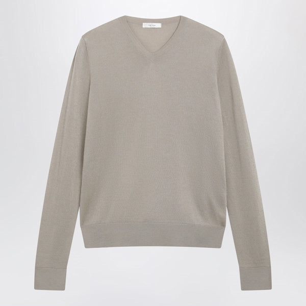 Ondre Sweater In Taupe Cashmere And Silk