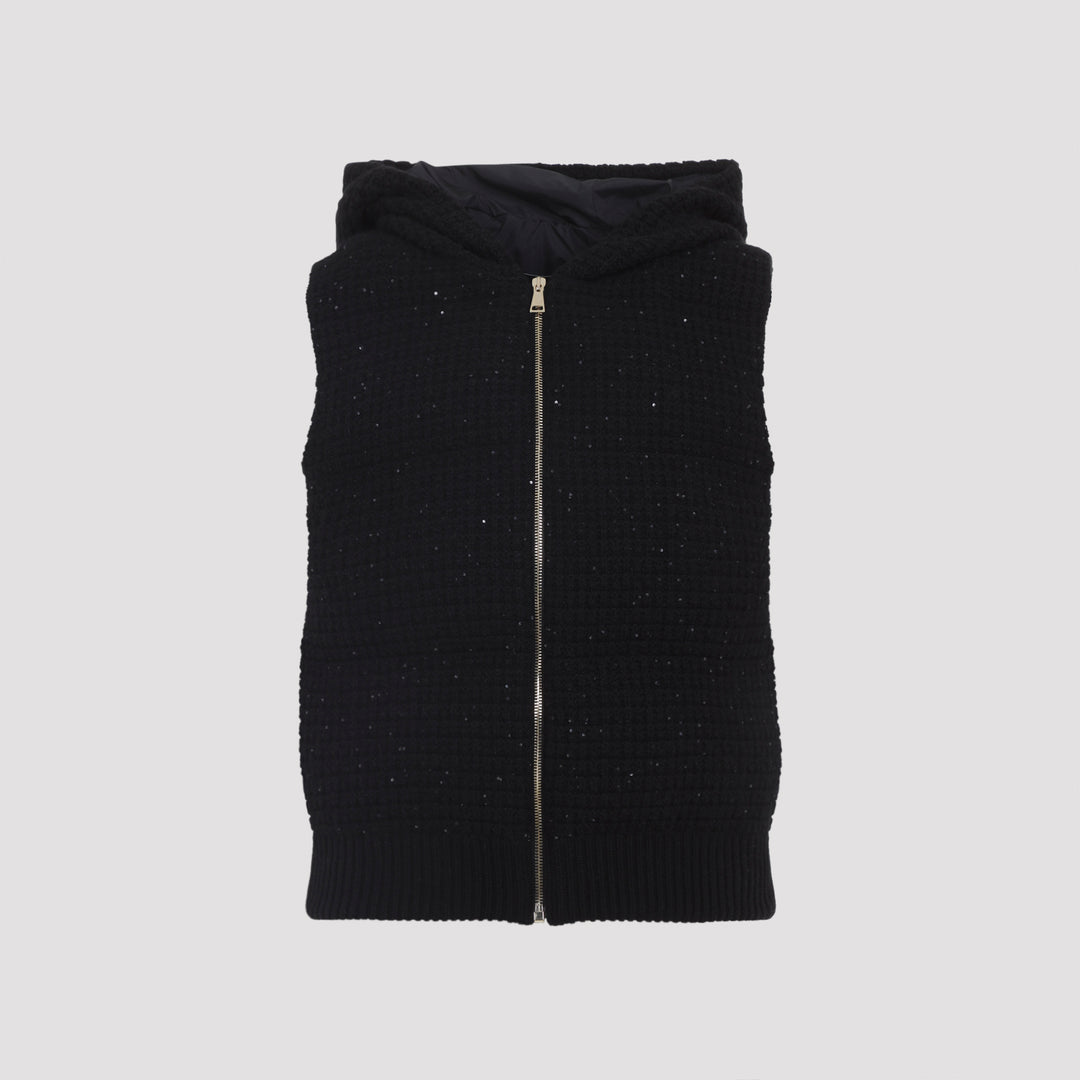 Fabiana Filippi Gilet - Black | e9b28ea926714a40c9027e0f47bf1f31e0bce443