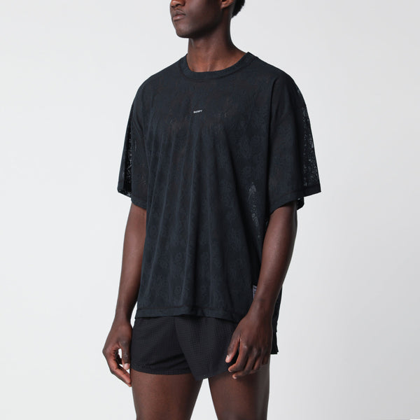 Black Space Lace T-Shirt