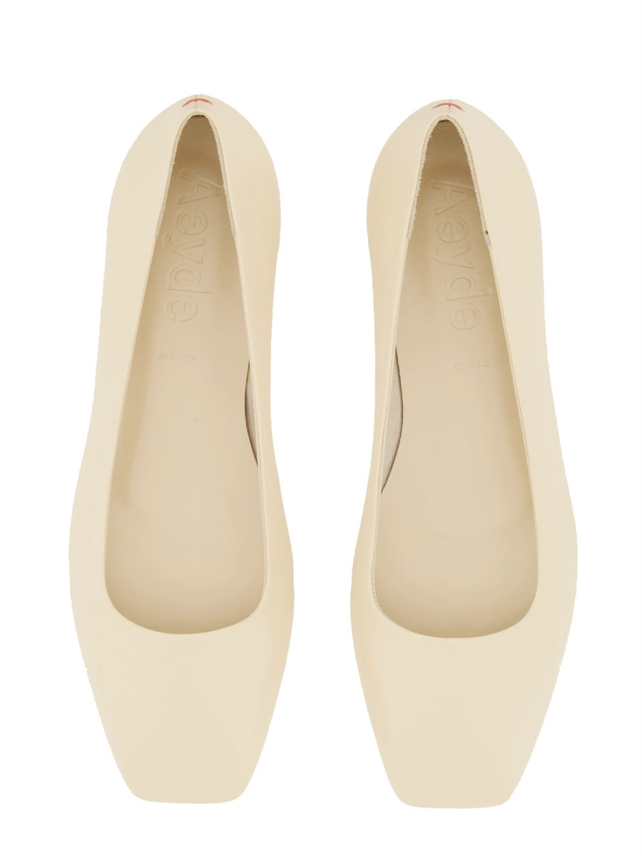 Aeyde Flat Shoes - White | Wanan Luxury