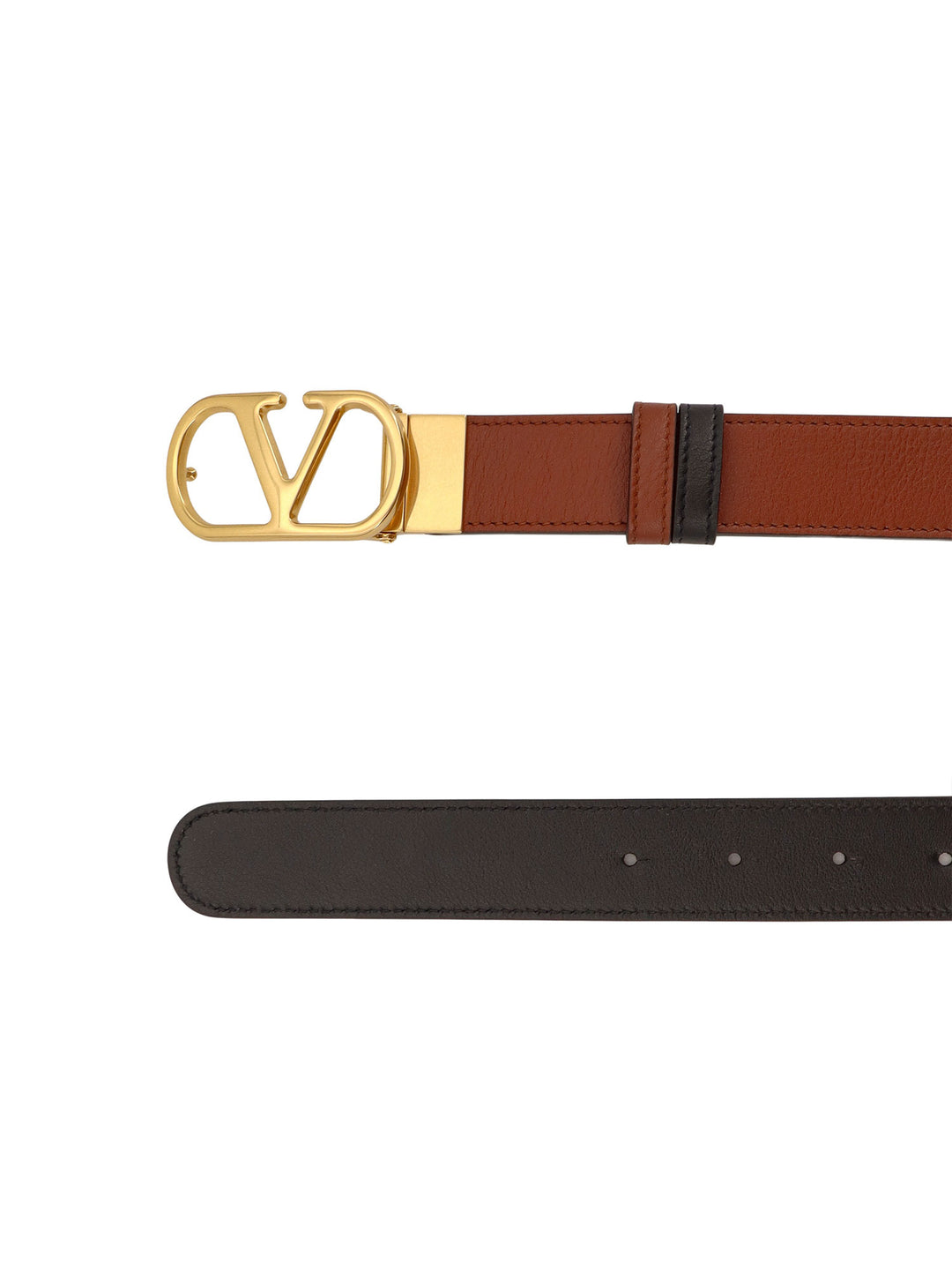 Valentino Garavani Belts - DEEP CARAMEL/NERO | b52c26d4c29a004775f34af577fb85d1f995557d