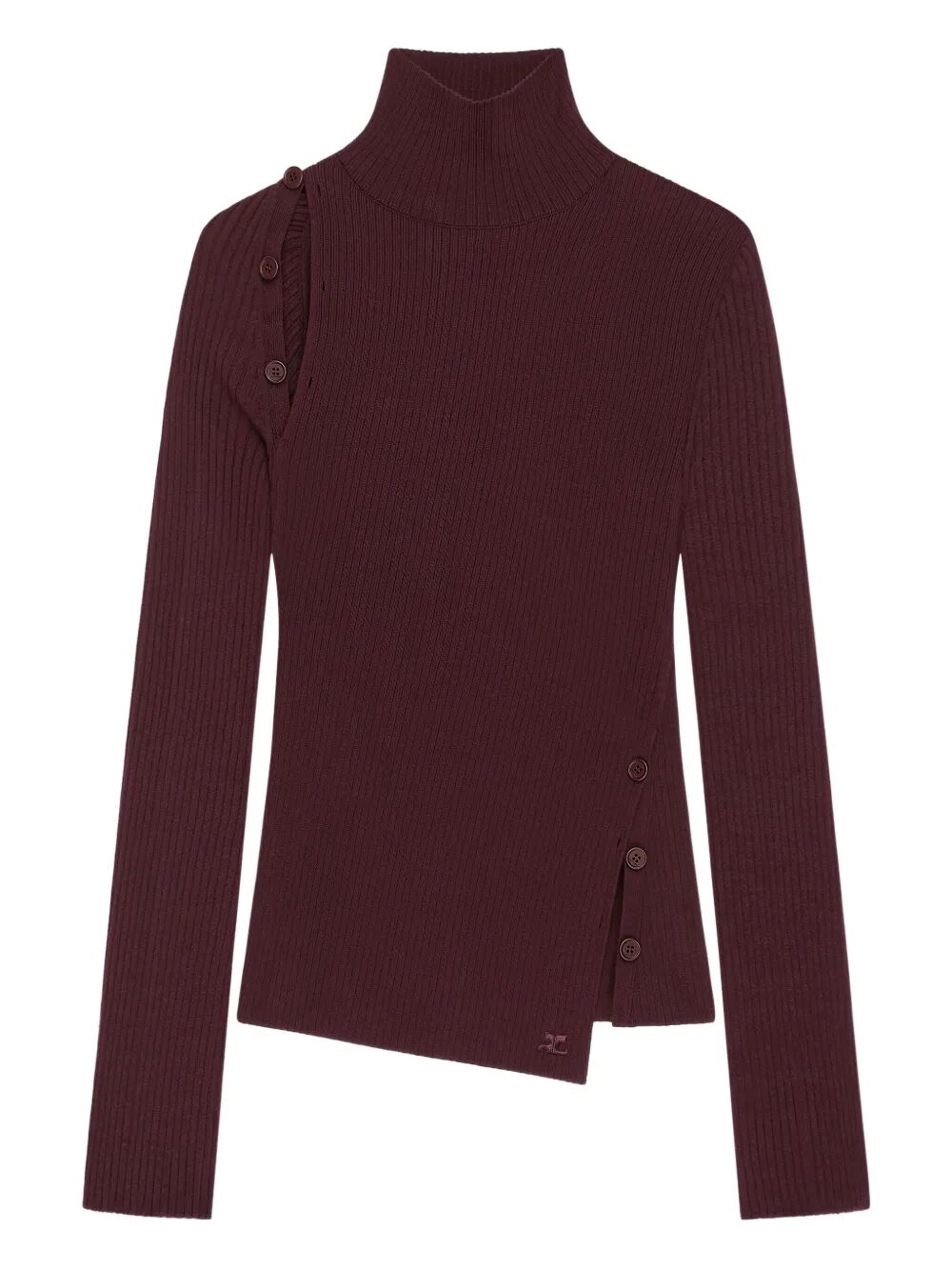 Courreges Turtle neck - Red | 235043d6ede584102d4c469ddf30092dcd784a1d