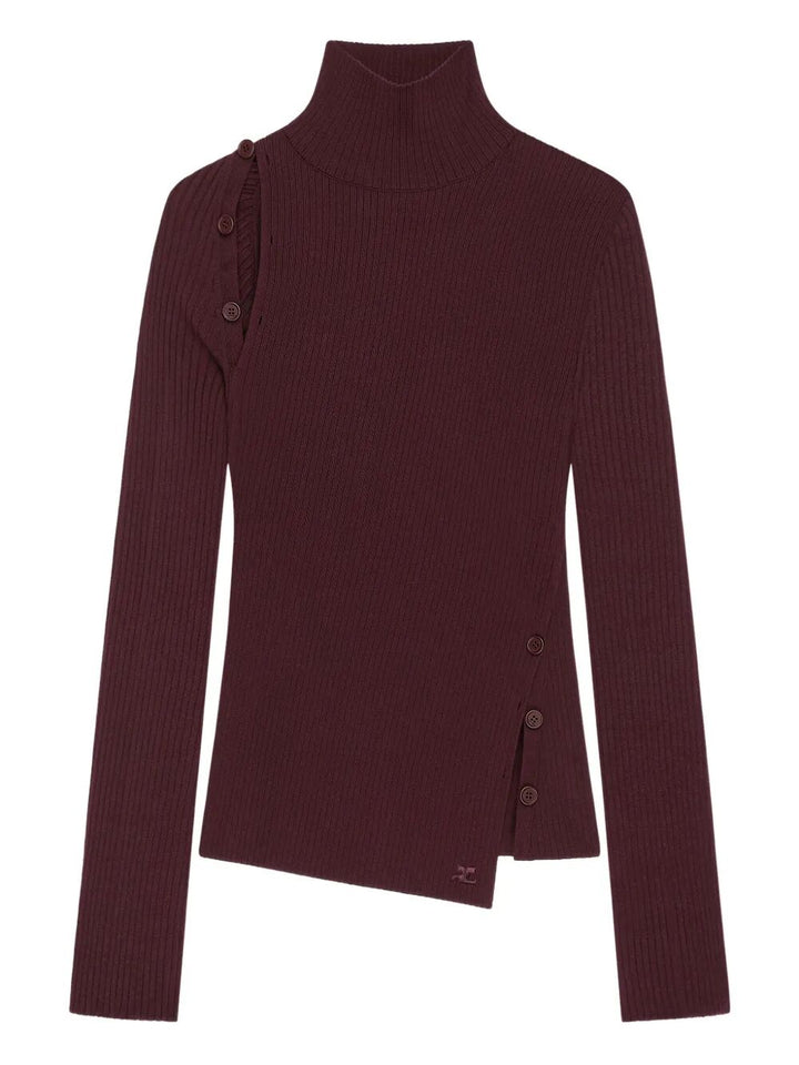 Courreges Turtle neck - Red | 235043d6ede584102d4c469ddf30092dcd784a1d