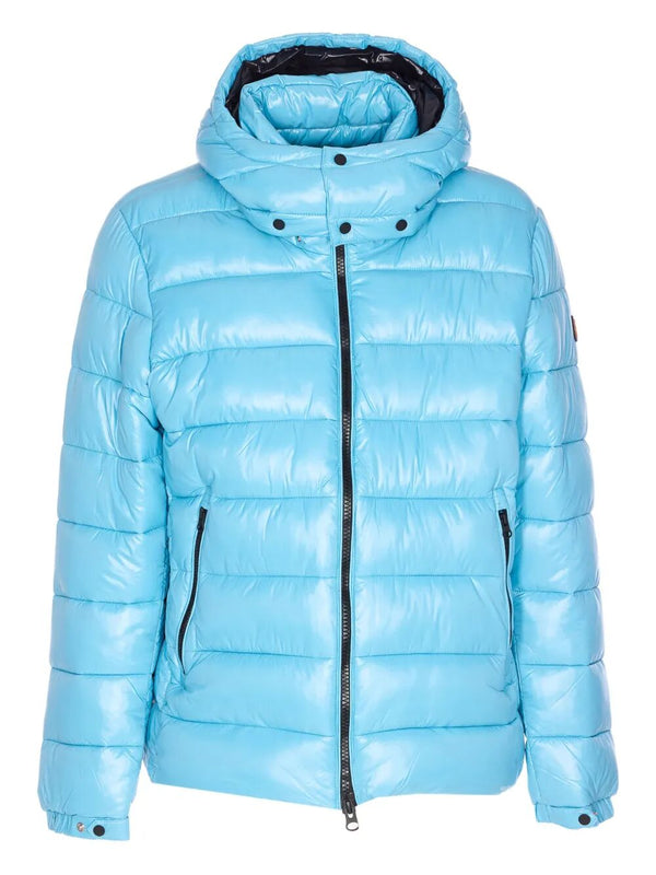Florian Down Jacket With Lacquered Finish And Removable Hood