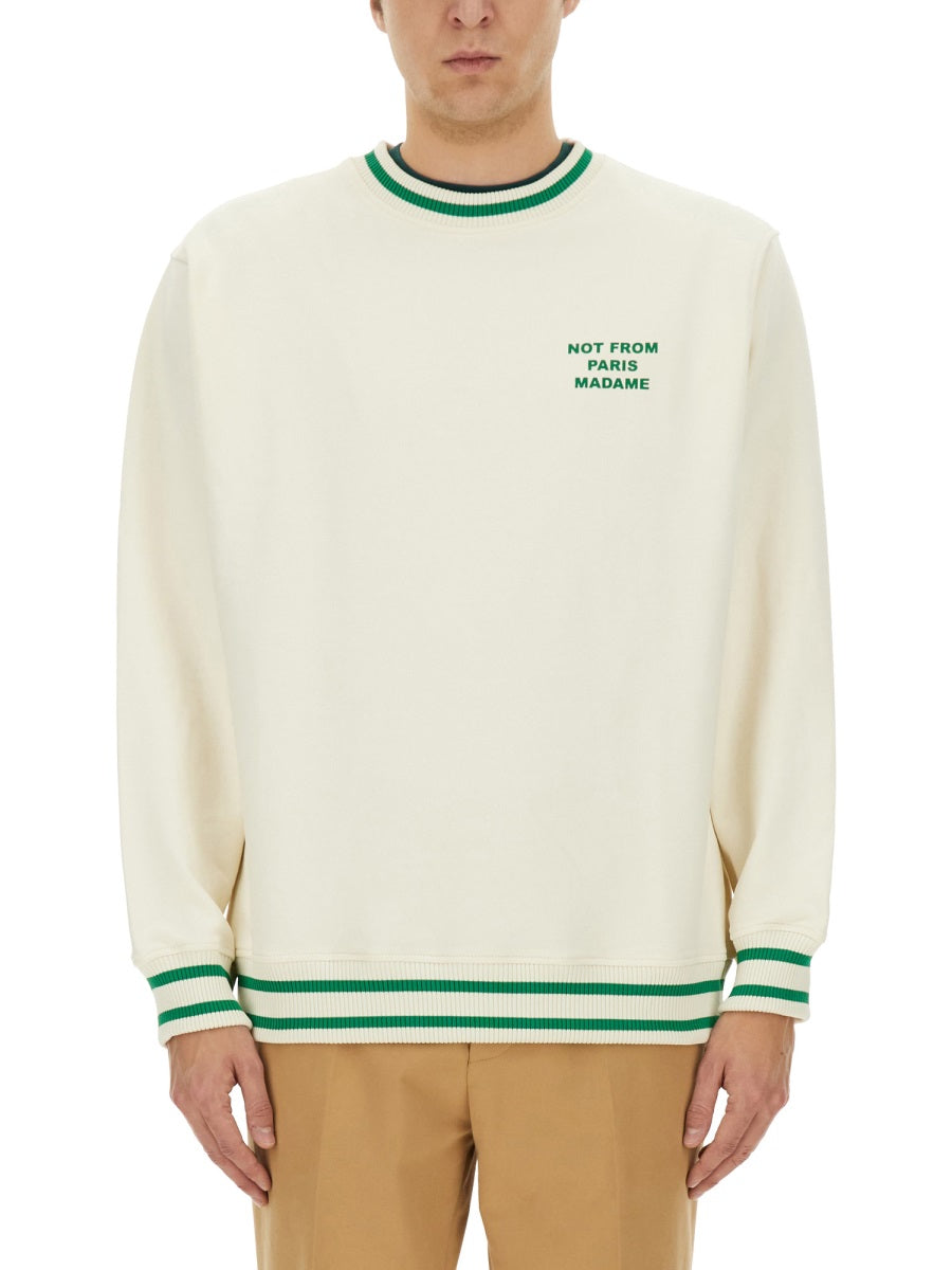 Drôle De Monsieur Sweatshirts - White | Wanan Luxury