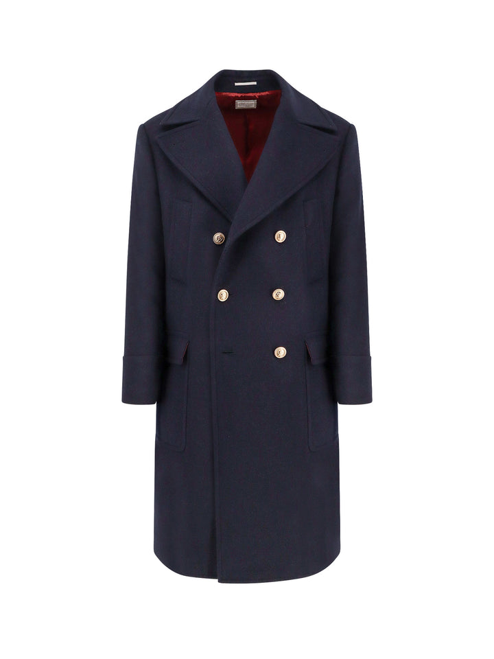 Brunello Cucinelli Coats - NAVY/PIOMBO RUBINO | 102c479faf19334b623b76ca789aafa1e981b995