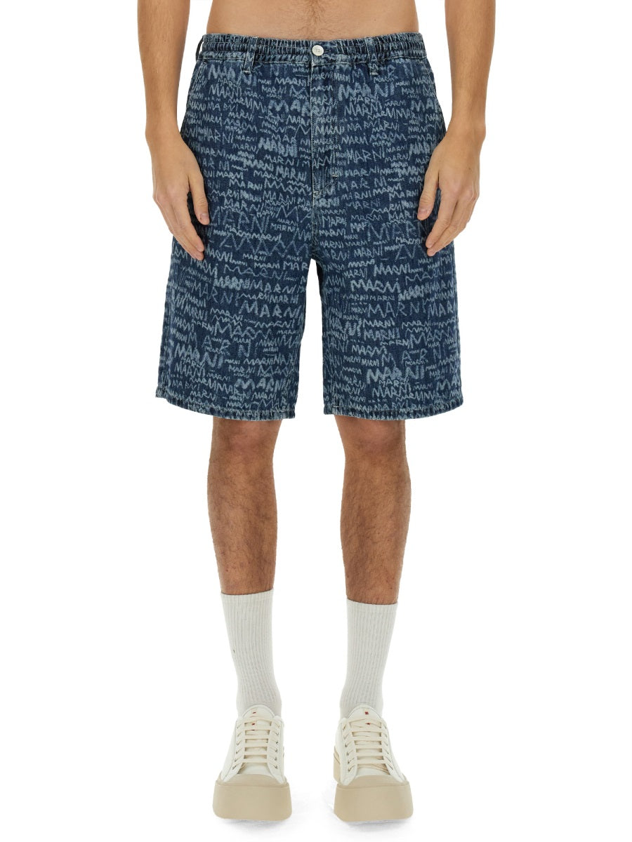 Marni Shorts - Blue | Wanan Luxury