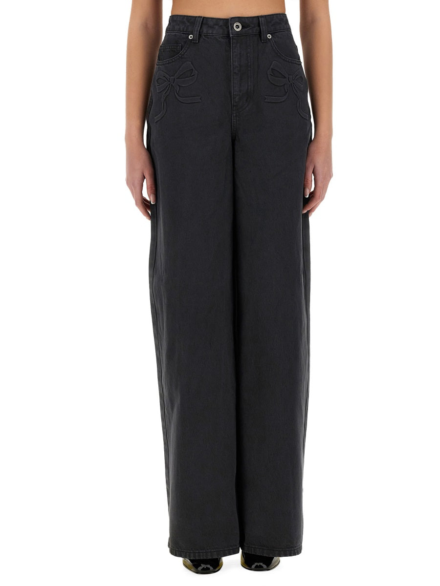 Self-Portrait Denim - Grey | Wanan Luxury