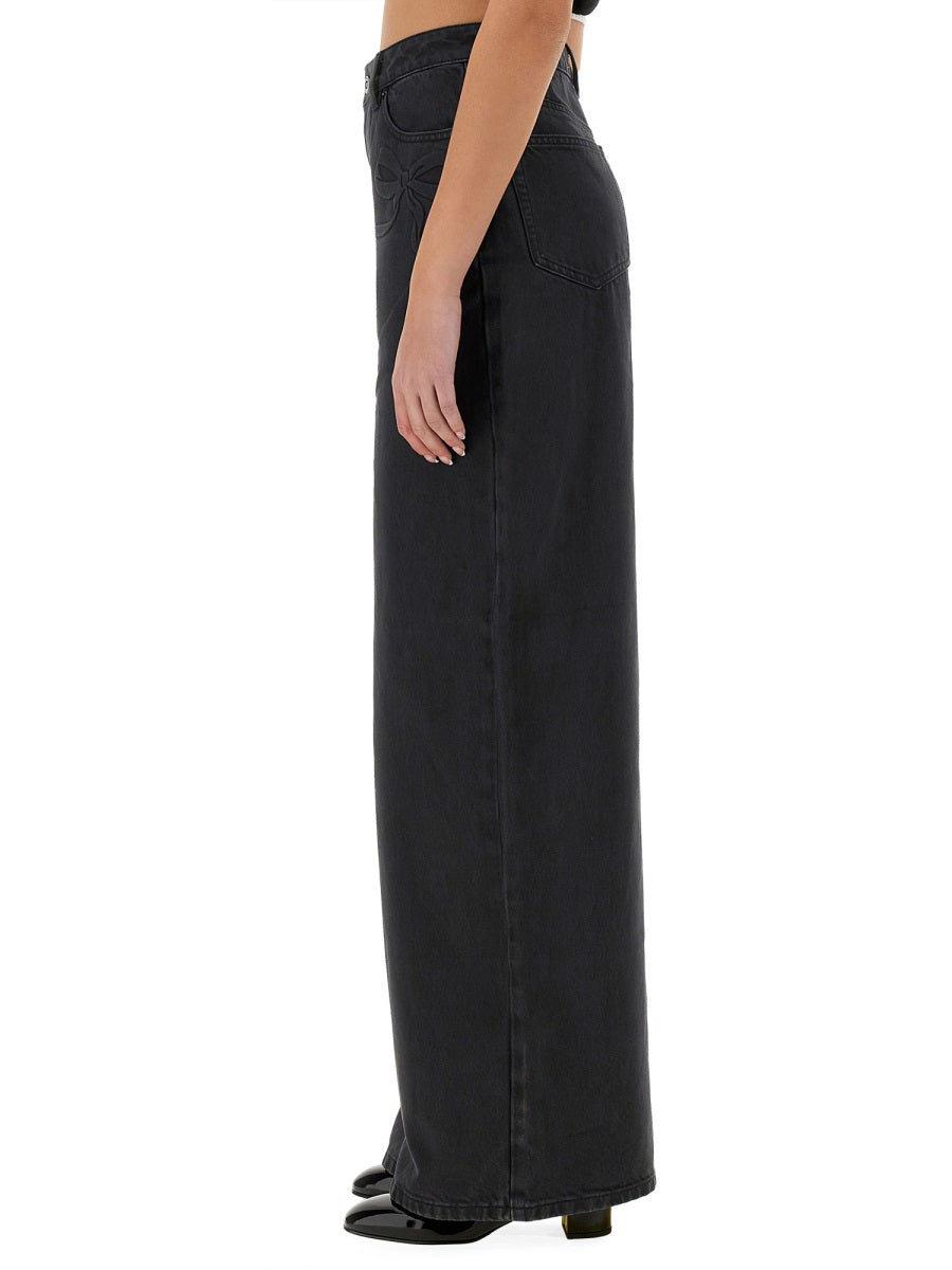 Self-Portrait Denim - Grey | Wanan Luxury