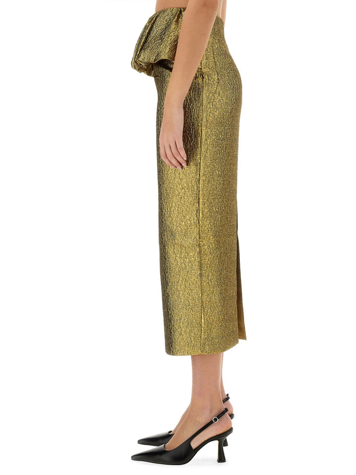 Self-Portrait Skirts - Gold | Wanan Luxury