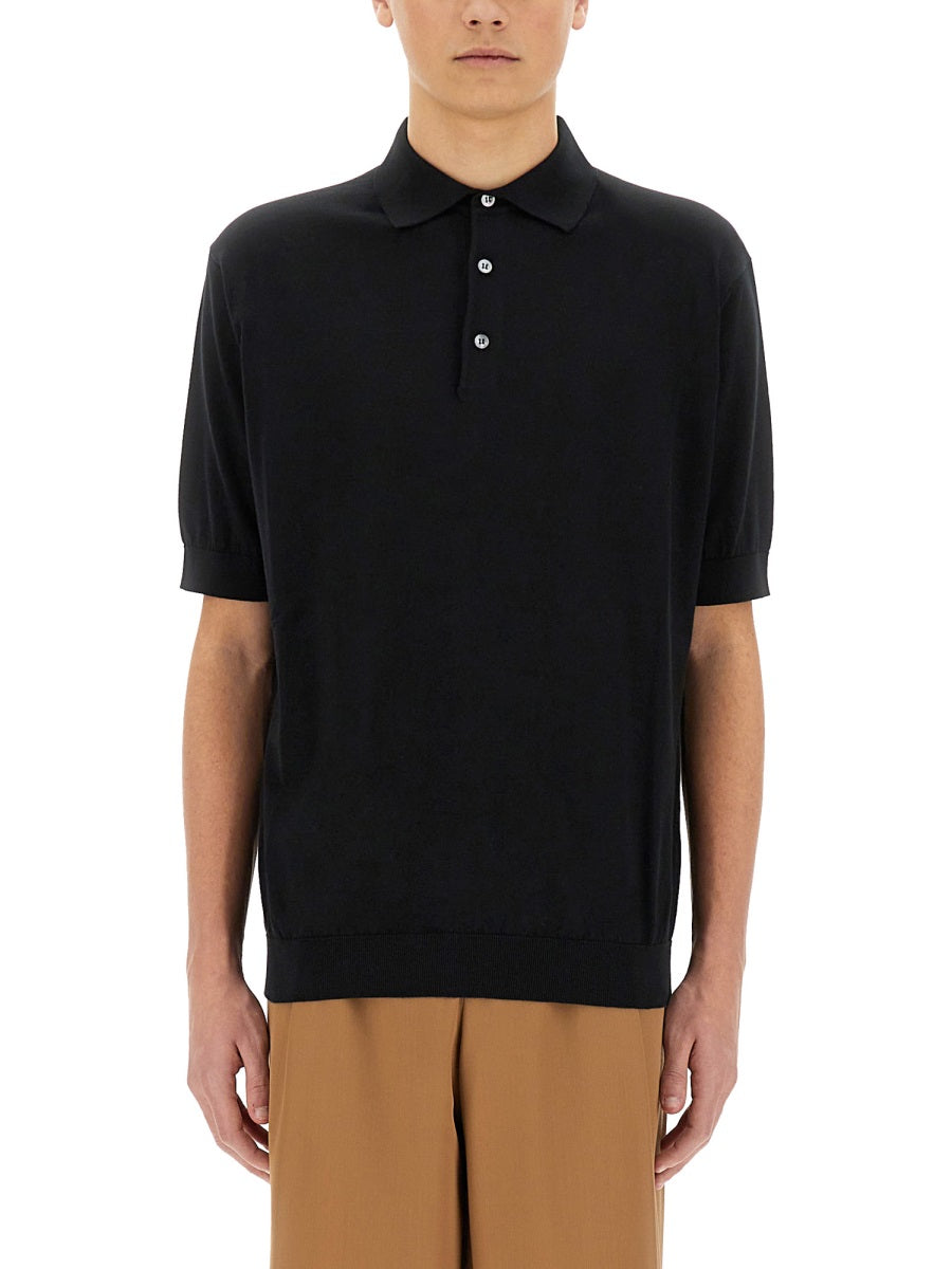 Lardini Polo - Black | Wanan Luxury
