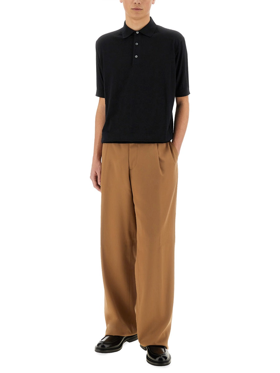 Lardini Polo - Black | Wanan Luxury