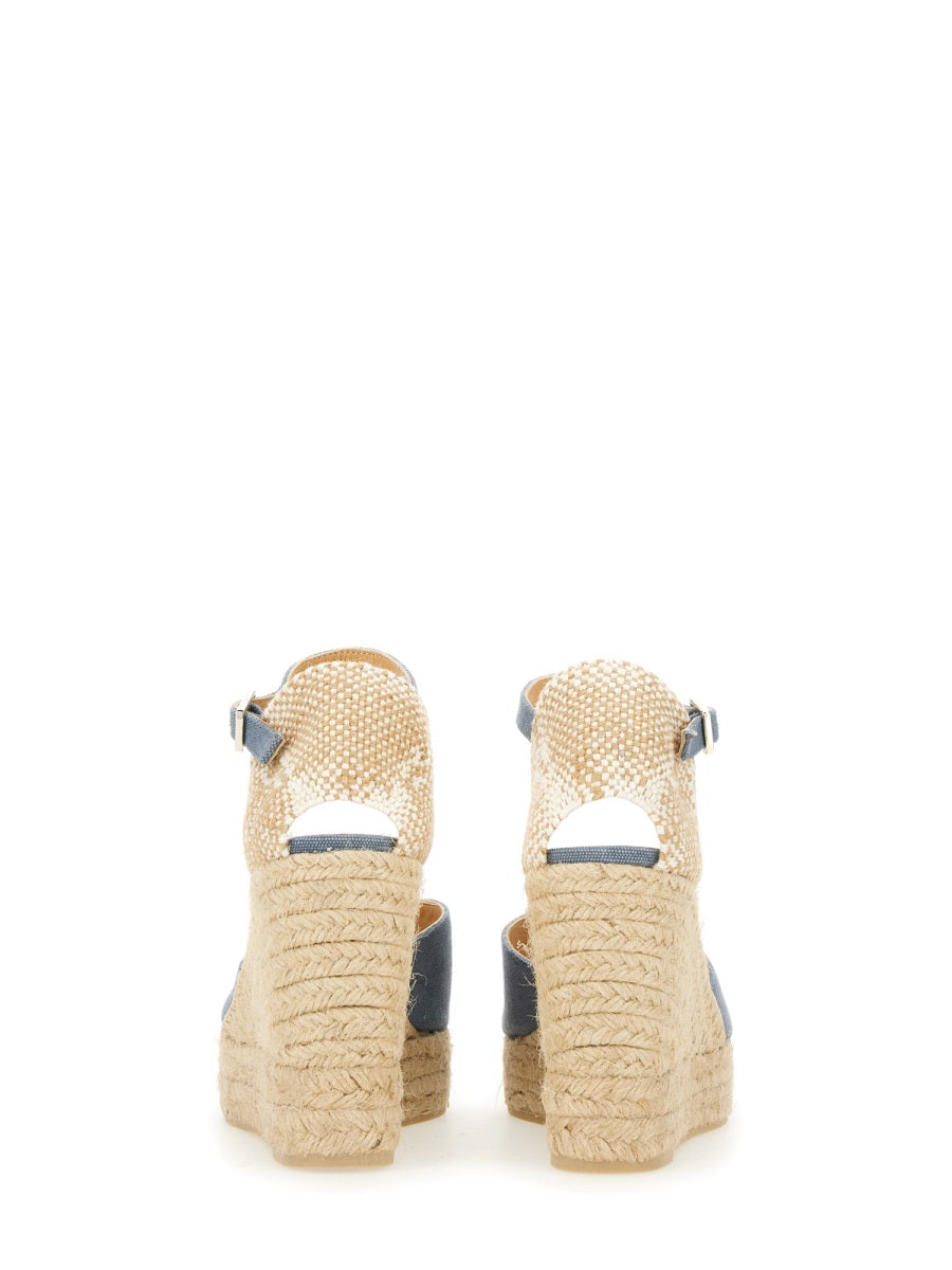 Castañer Wedges - Blue | Wanan Luxury
