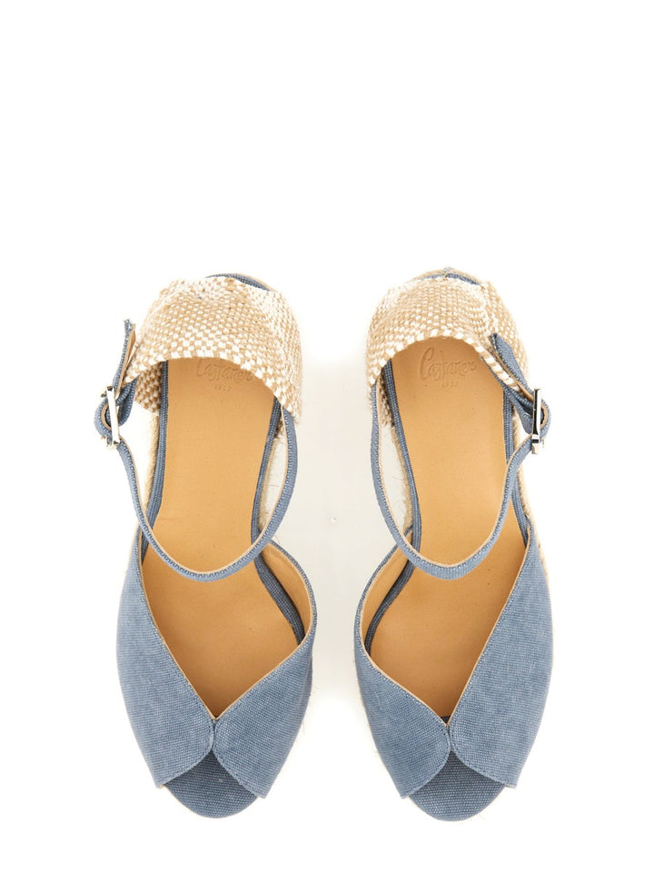 Castañer Wedges - Blue | Wanan Luxury