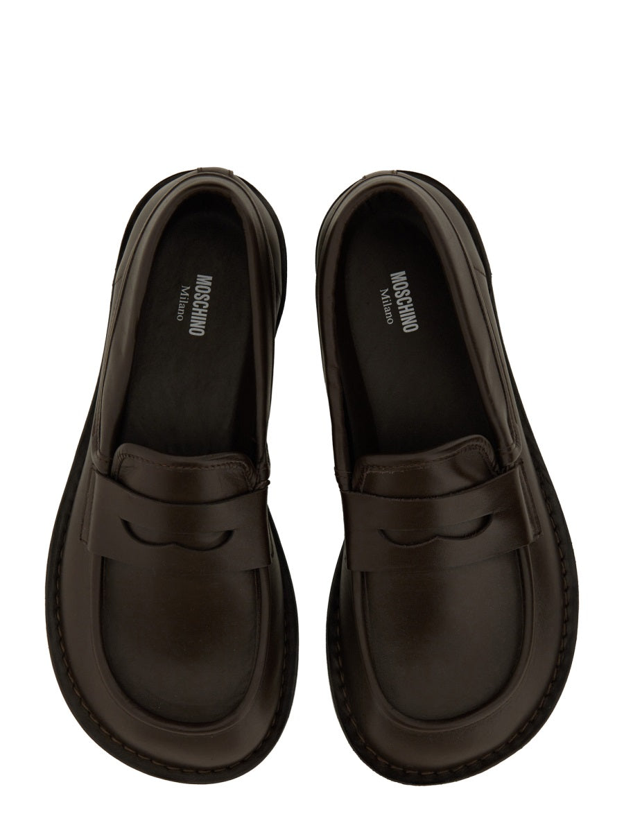 Moschino Loafers - Brown | Wanan Luxury