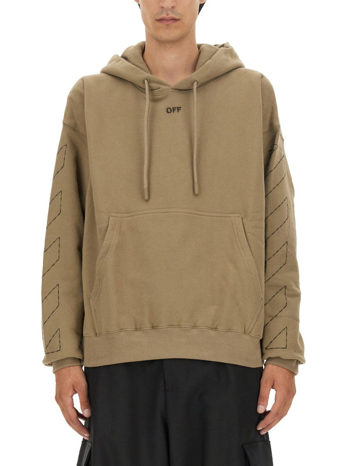 Off-White Sweatshirts - Beige | Wanan Luxury