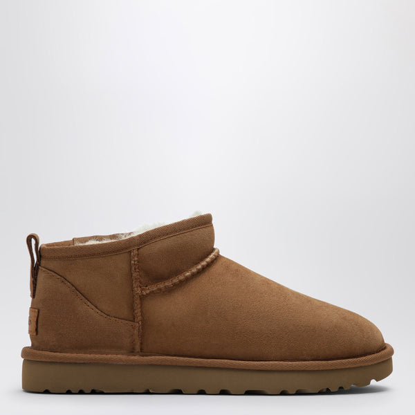 Classic Ultra Mini Ankle Boots In Chestnut