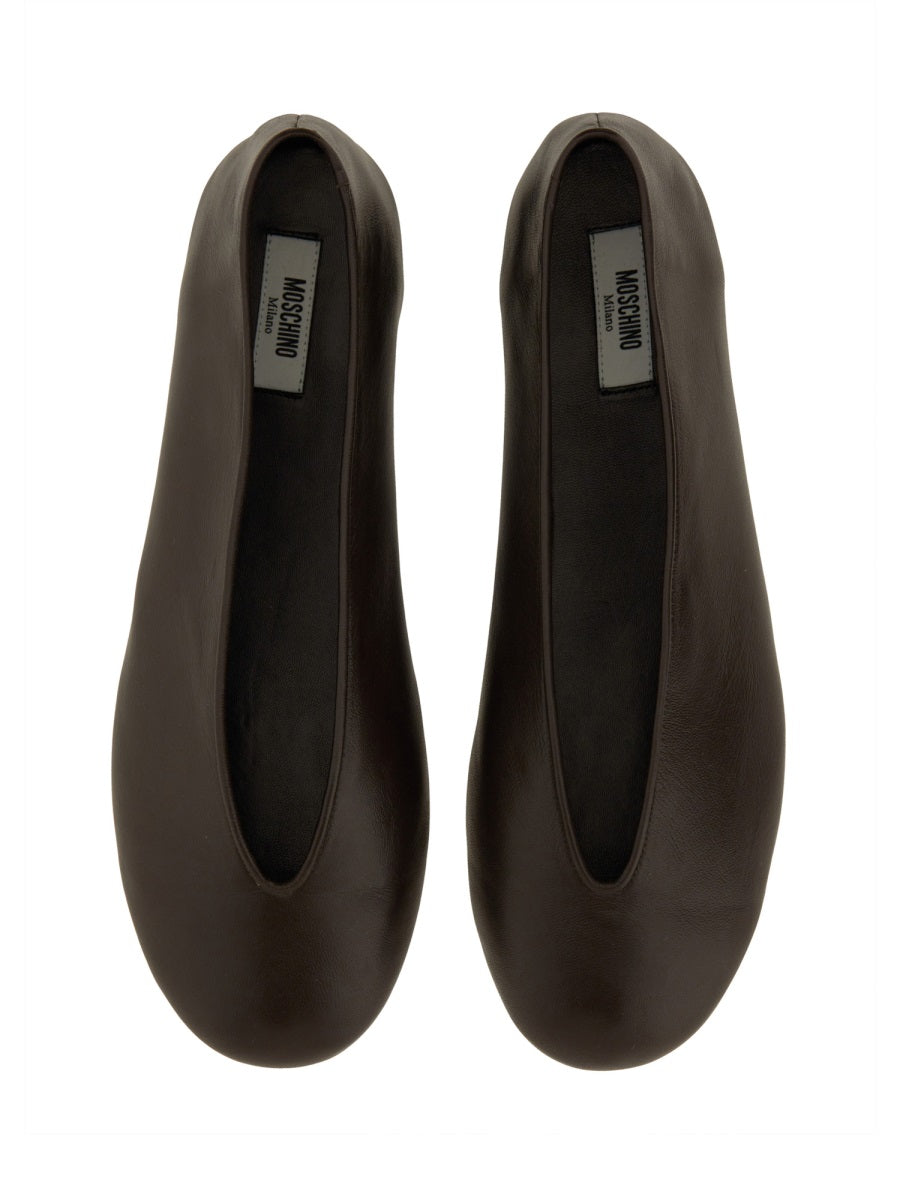 Moschino Flat Shoes - Brown | Wanan Luxury
