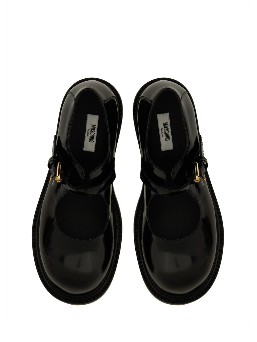 Moschino Flat Shoes - Black | Wanan Luxury
