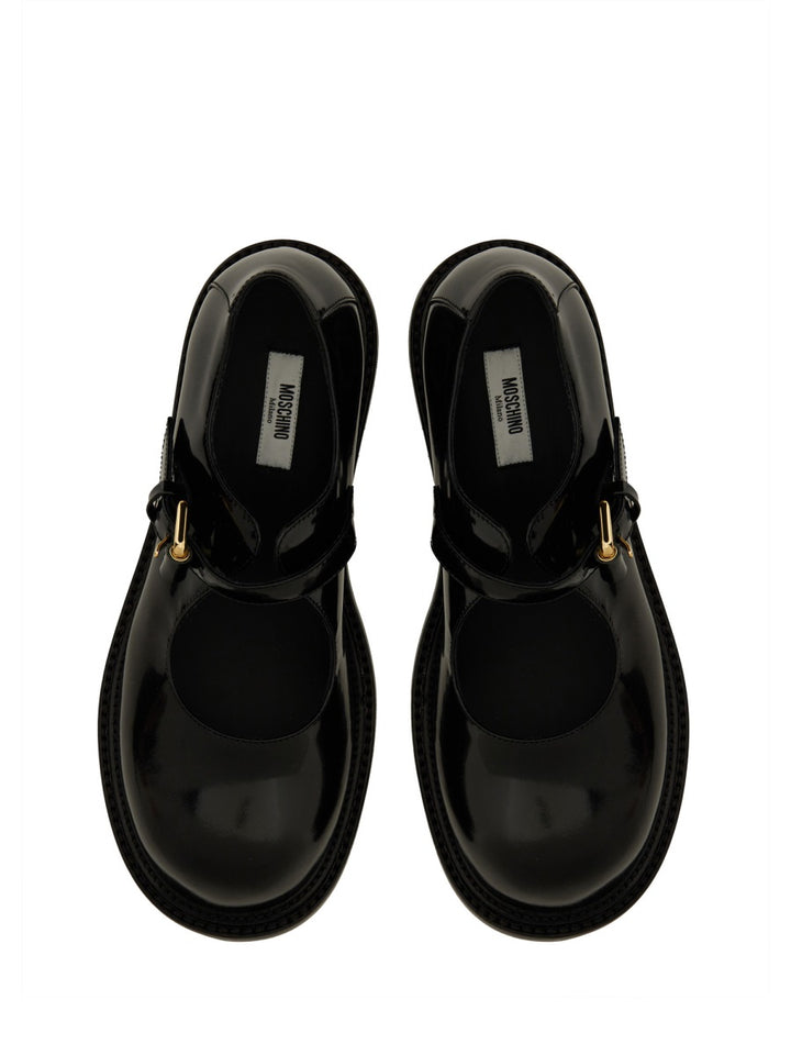 Moschino Flat Shoes - Black | Wanan Luxury