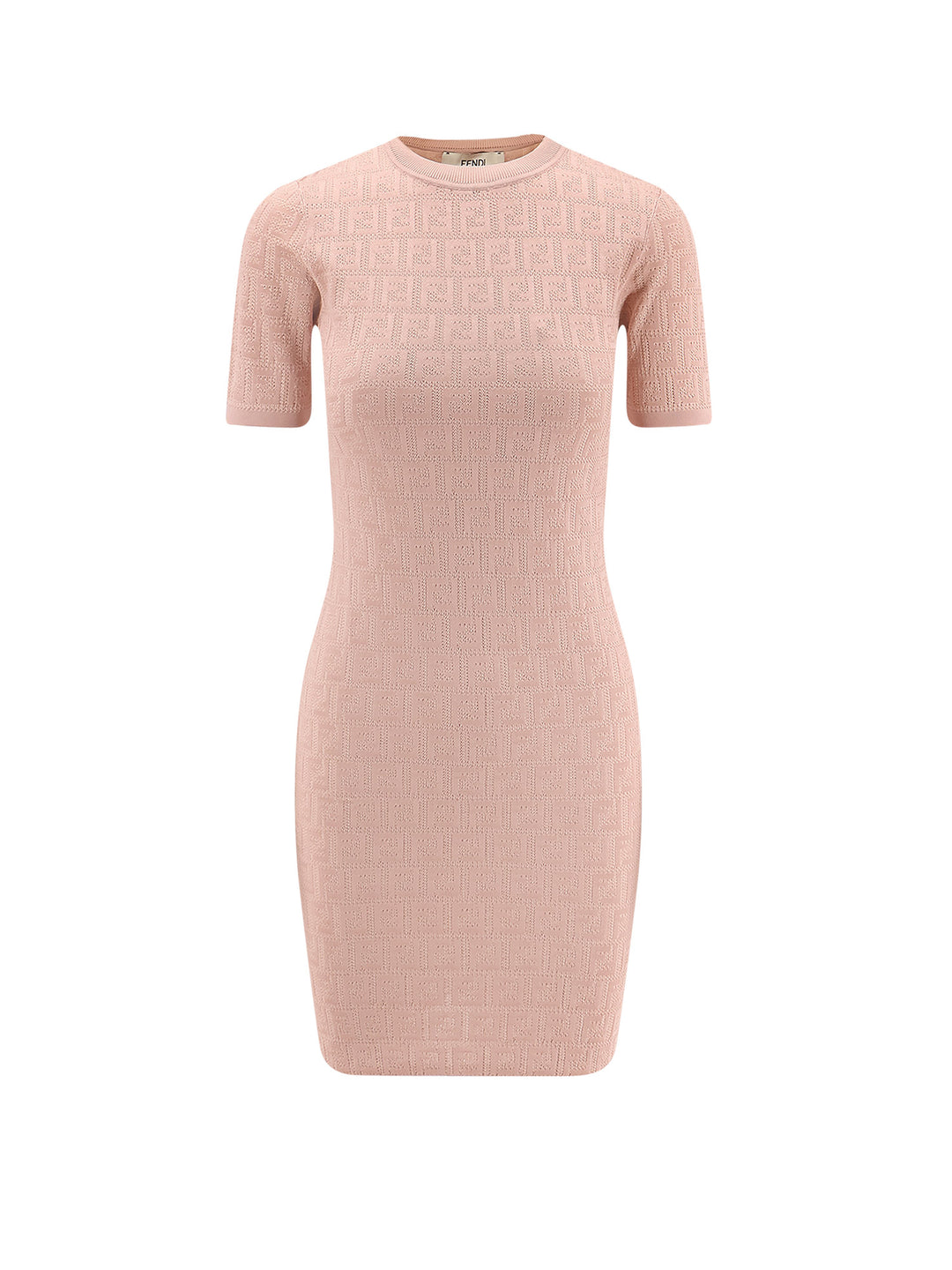 pink fendi dress Fendi FF Cotton Mini Dress