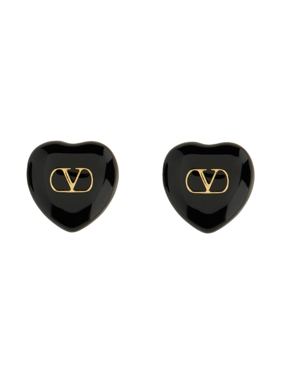 Valentino Garavani Earrings - Black | Wanan Luxury