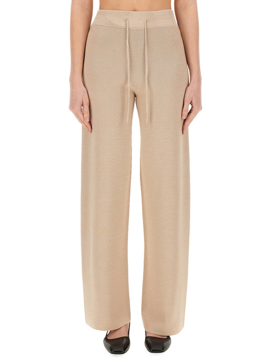 Organic Cotton And Lurex Pants