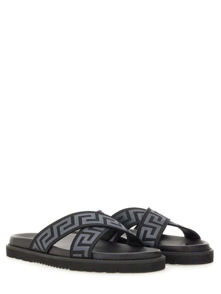 Versace Sandals - Black | Wanan Luxury