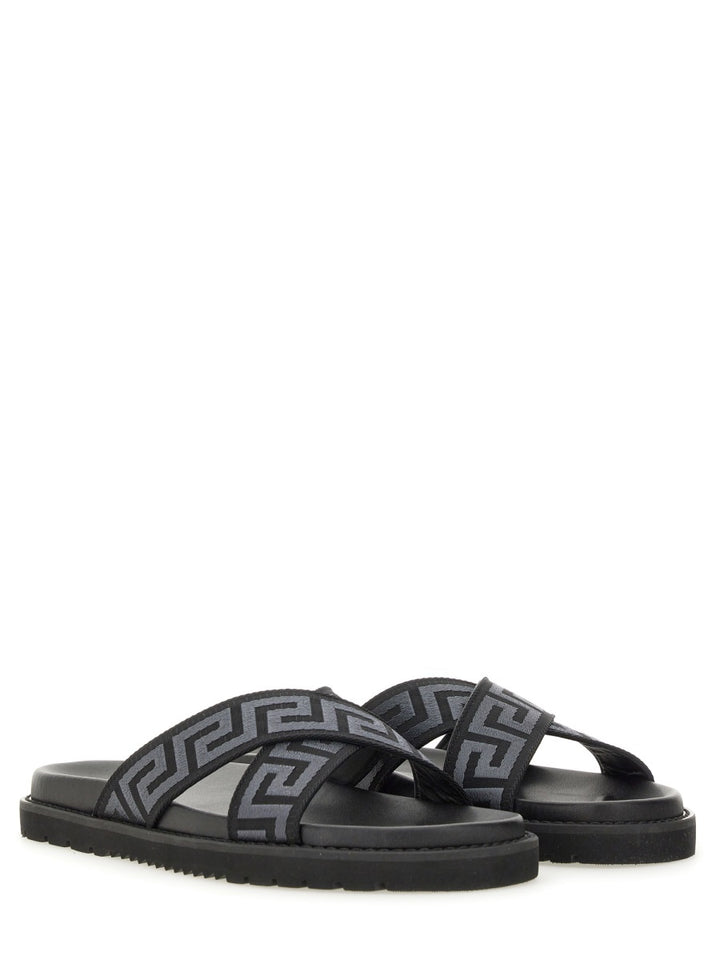 Versace Sandals - Black | Wanan Luxury