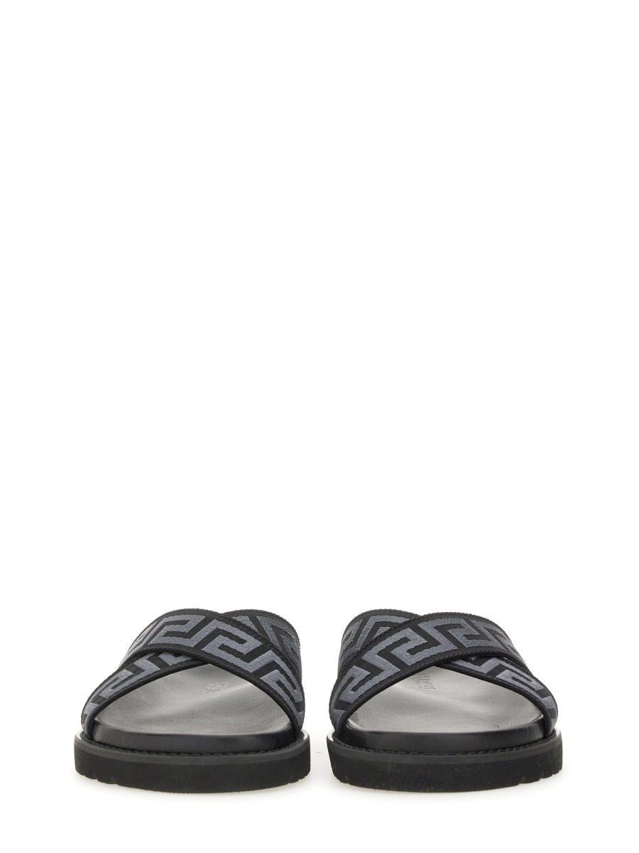 Versace Sandals - Black | Wanan Luxury